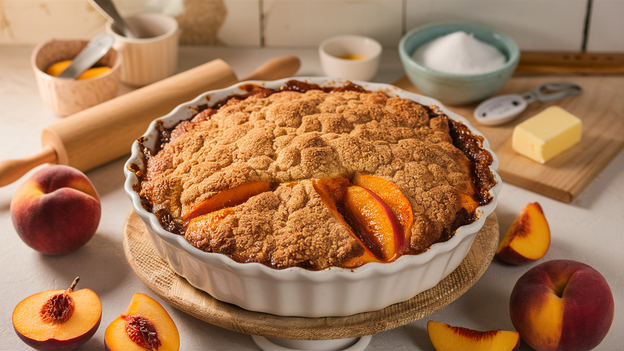 How to Make a Peach Cobbler